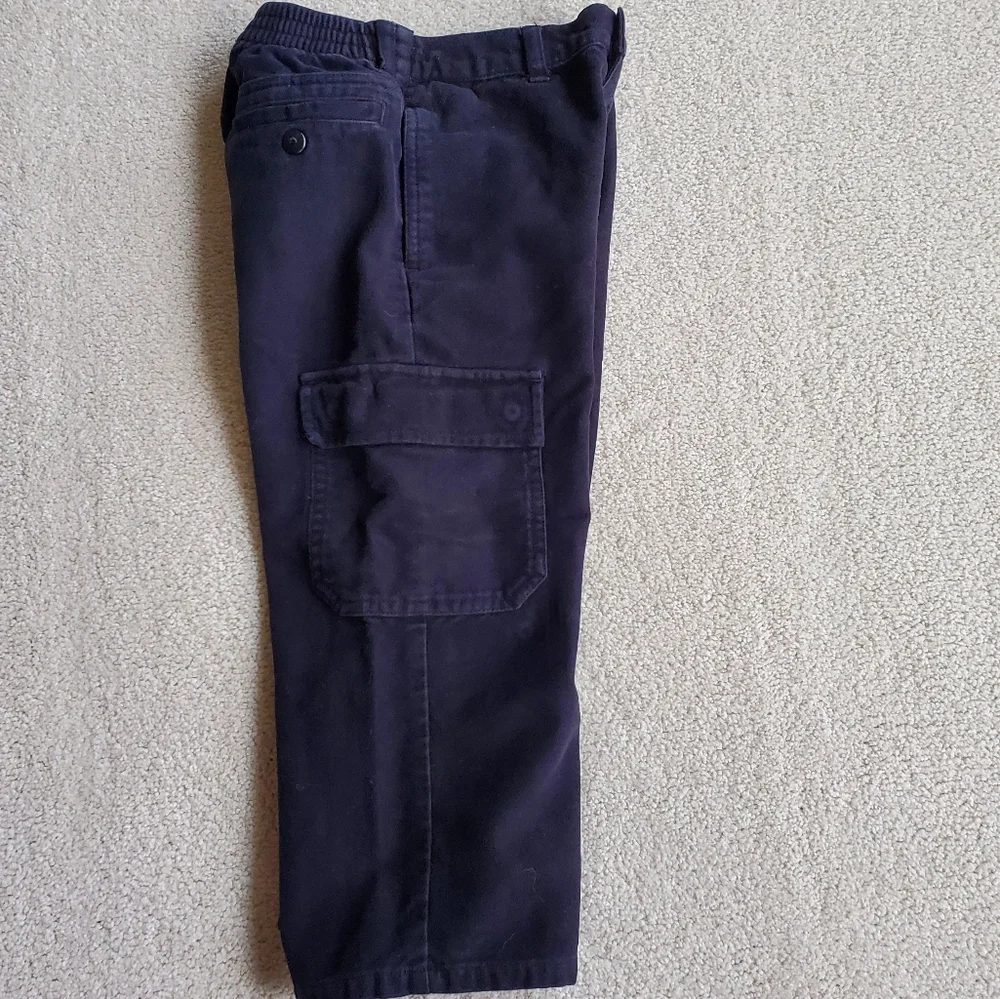 Vintage 90's Gymboree Boys Black Cargo Dress Pants Medium 3 to 4 yrs. 3T 4T Y2K